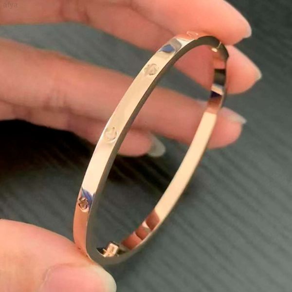 Cgb021 Bracciale in vero oro 18k da 11 a 13 grammi, larghezza 3,65 mm, braccialetto d'amore con cacciavite a vite puro Au750, per e uomo