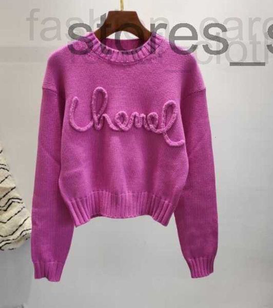 Kadın Sweaters Tasarımcı Tasarımcı Örgü Örme Pamuklu Sweater Külot Jumperlar Kadınlar İçin Ünlü Giyim G1008 B62V A5QY IKJ1