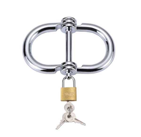 Массаж Audlt Games Ограничения БДСМ Металлические наручники с ключами Секс-игрушки для пар Манжеты на щиколотке Браслет для связывания Эротический косплей Sexs7011848