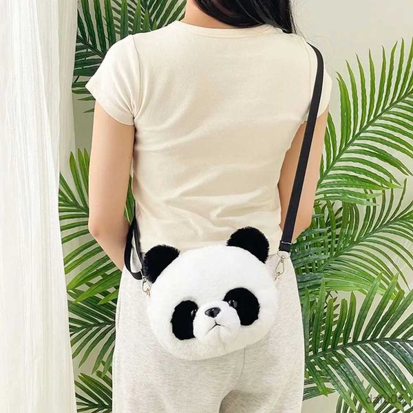 Bolsas 1 pc saco dos desenhos animados sapo urso panda crianças sacos de ombro de pelúcia crianças moeda bolsa carteira bolsa crianças crossbody saco r231023