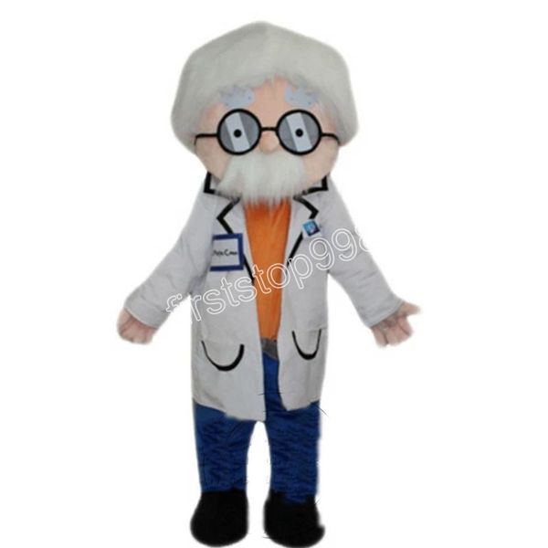 Costume da mascotte simpatico professore personalizzato di alta qualità Personaggio a tema anime dei cartoni animati Formato adulto Vestito da pubblicità esterna per feste di Natale