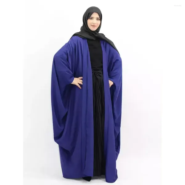 Ethnische Kleidung Bolero zuckt mit den Schultern Frau Djelaba Femme Niqab Abaya Kimono langer muslimischer Cardigan islamischer Mantel Türkei türkischer Musulman