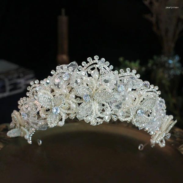 Haarspangen Braut Tiara Luxus Vintage Hochzeit Krone Bankett Zubehör