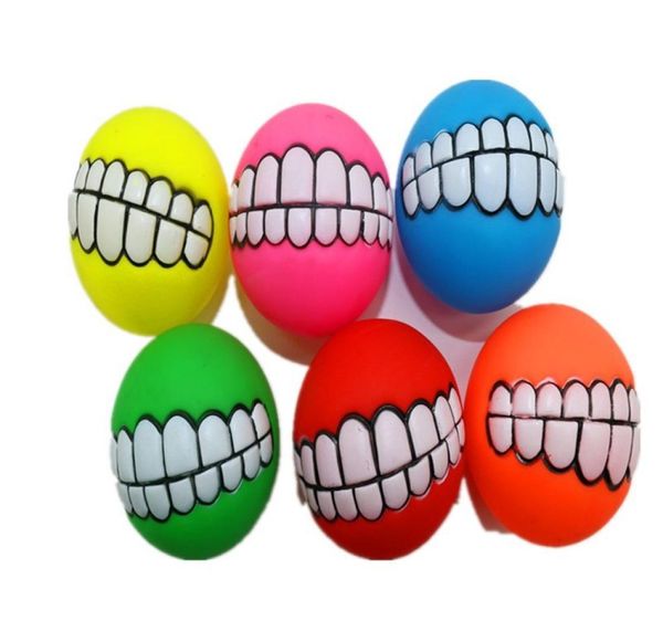 6 tipi di giocattoli per animali domestici di diversi colori 75 cm smalto per denti vocali palla da addestramento giocattolo per cani5501394