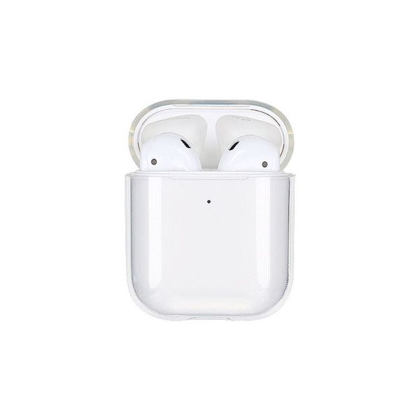 Capa protetora de fone de ouvido tpu macio capa transparente pele clara para airpods 1 2 max pro 2