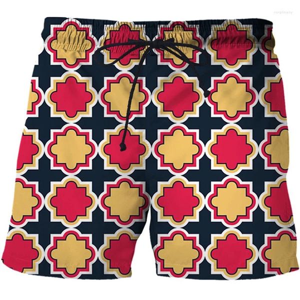 Shorts masculinos 3D Impresso Colagem Homens Estilo Japonês e Harajuku Moda Masculino / Feminino Verão Casual Drop