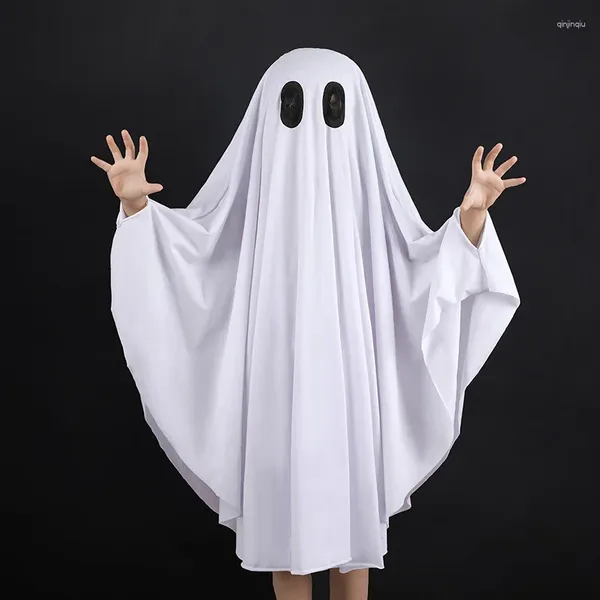 Jacken Ankünfte Kinder Kleidung Baby Cape Mantel Mantel White Ghost Festival Halloween Tag Party Kinder Cosplay Kostüm Für Jungen Mädchen