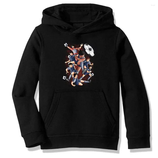 Herren Hoodies Fleece Kapuzenpullover Captain Tsubasa Team Tiger S Freizeitkleidung