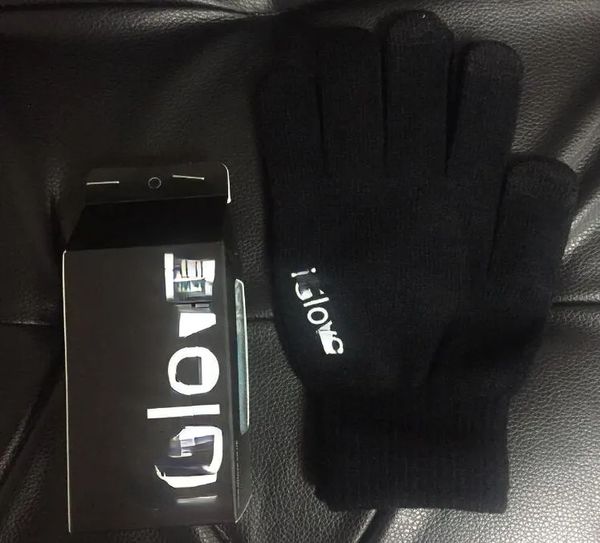 Модные унисекс iGloves, красочные перчатки с прикосновением к мобильному телефону, мужские и женские зимние варежки, черные теплые перчатки для смартфона, классические