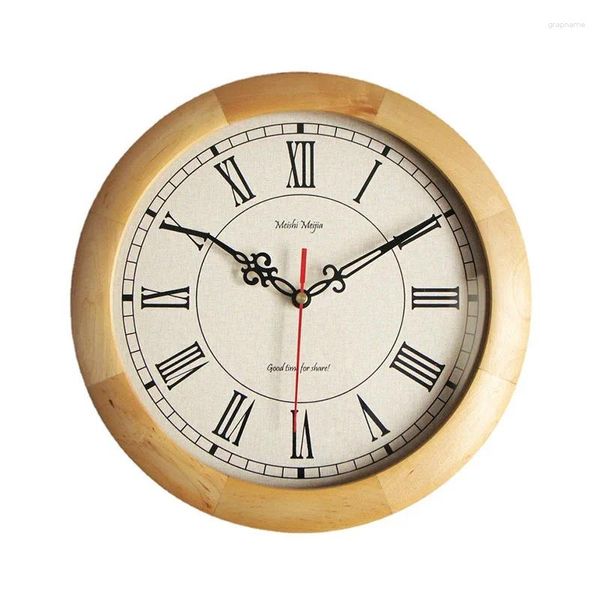 Relógios de parede Nordic Digital Table Clock Madeira Mecanismo Silencioso Decorações de Casa e Acessórios de Organização Interior Elegante