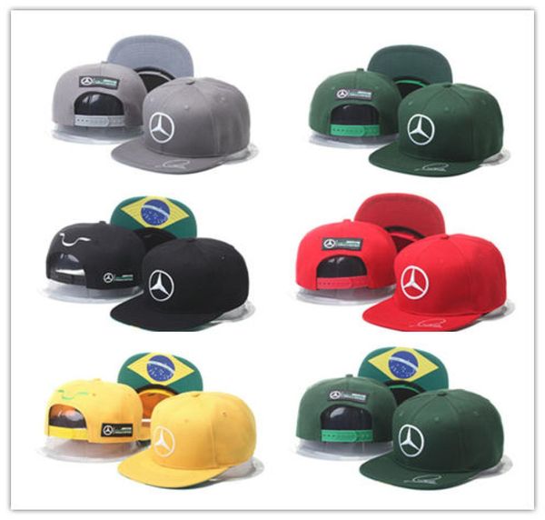 Ucuz Moda 2018 Yeni Cap Lewis Hamiltons Signature Edition Snapback Hat F1 Yarış Spor Beyzbol Chapeau Otomobil4216357