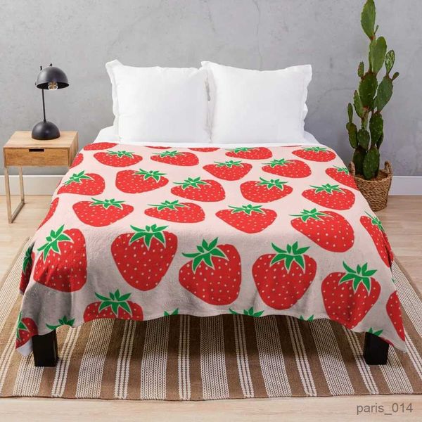 Decken Obst-Flanell-Decke, Wassermelonen-Orange-Muster, Decke, weich, warm, Plüsch, für Tagesdecke, Größe