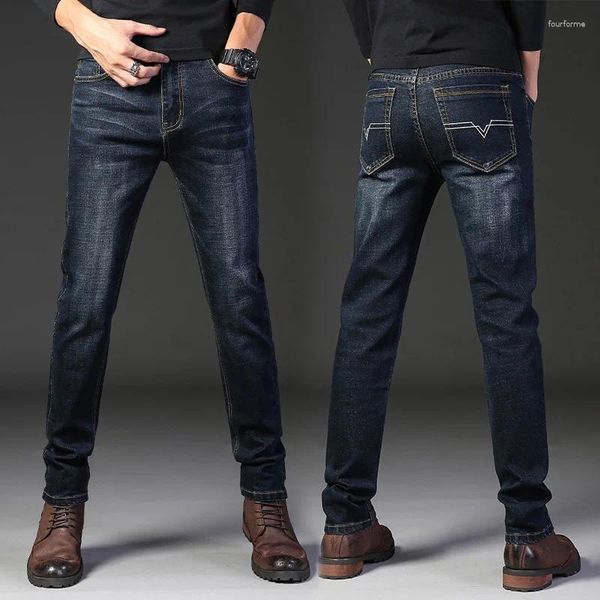 Herren Jeans Große Größe Schwarz Männer 10XL Übergroße Denim Hosen Ehemann Baggy Blau Lose Hosen Mode Streetwear Casual