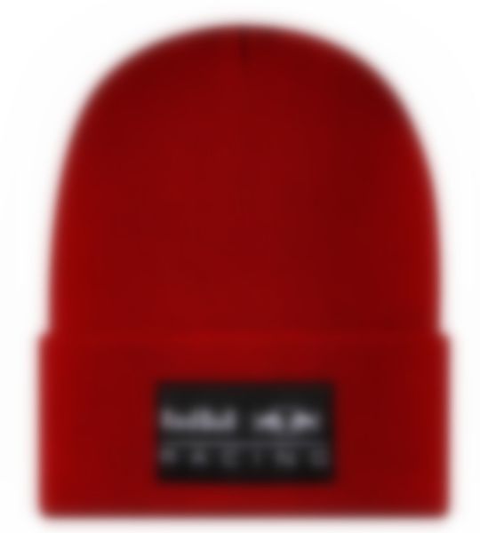 Nova marca vermelha touro gorro de malha chapéu designer boné masculino feminino chapéus unisex letras caxemira casual crânio bonés ao ar livre