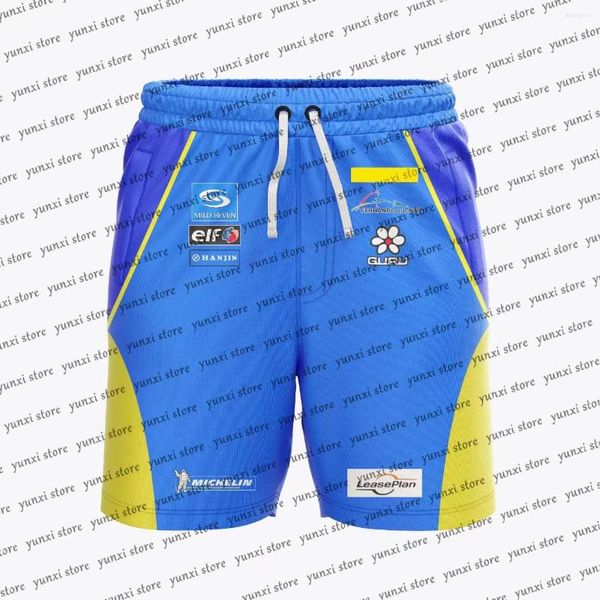 Pantaloncini da uomo 2023 Estate Classico Vintage Alonso Seven Star Blu Commemorativo Outdoor Racing Sport Casual Beachwear