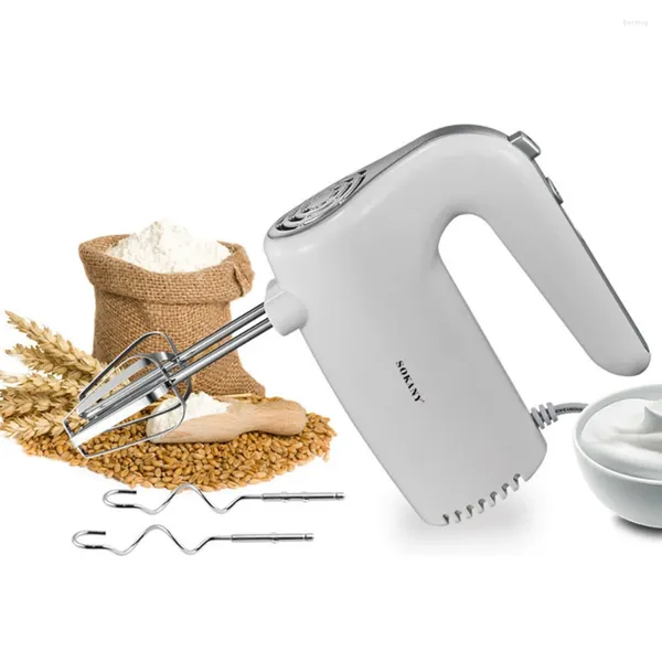 Mixer SK956 Leistungsstarker elektrischer Küchen-Handmixer 500 Watt 5-Gang-Handmixer für Lebensmittel mit Turbo-Knopf-Teigbesen und Rührbesen