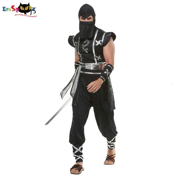 Косплей Eraspooky Dragon, мужской костюм на Хэллоуин для взрослых, черный воин ниндзя, косплей, Новое поступление 2021 года, косплей