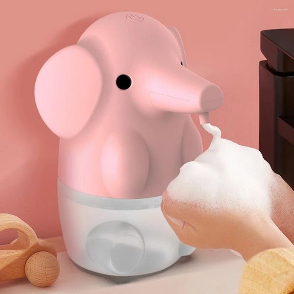 Dispenser di sapone liquido La lavatrice a mano insaponata Contenitore per bagno interno Desktop Cartoon Child