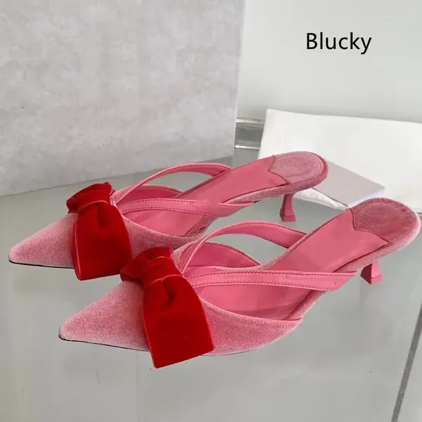 S sandálias de verão feminino de pé aberto de cor sólida confortável chinelos casuais clássicos com fita de decoração de nó de arco Ribbon Sandália plana feminina Claic Caual Slipper