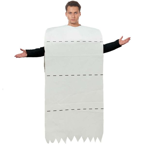 cosplay Eraspooky Carta igienica divertente per adulti Stile unico Spugna Tuta Costume di Halloween Festa di carnevale Vestito operato da Pasquacosplay