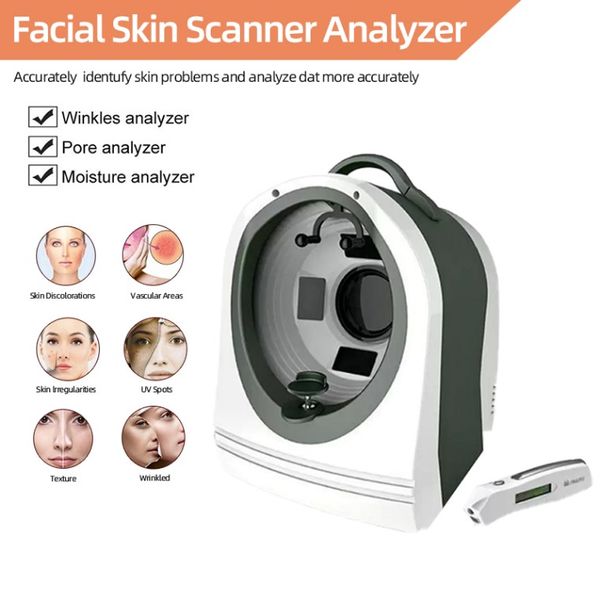 Andere Schönheitsgeräte Lichter Magic Focfacial Skin Analysegerät Digitale Gesichtsanalyselampe 10 Megapixel für Diagnosesystem