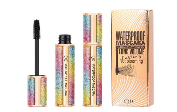 QIC Starry Sky 3D Mascara Mascara waterproof Sexy riccioli spessi allungamento senza sbavature senza fioritura Cosmetici neri Mascara per trucco4078893