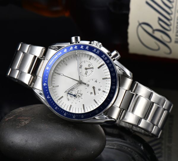 Novos relógios masculinos relógios de alta qualidade 42 MM Quartz LOGO O M G relógio de luxo designer relógio masculino com caixa e vidro de safira relógio feminino relógio designer