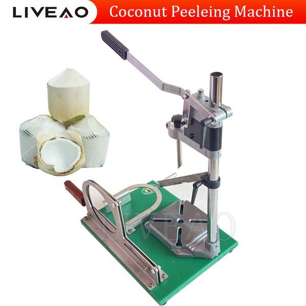 Manueller Kokosnussschneider, frische Kokosnuss-Schälmaschine, Haut entfernt, Kokosnuss-Schneidemaschine, Indien