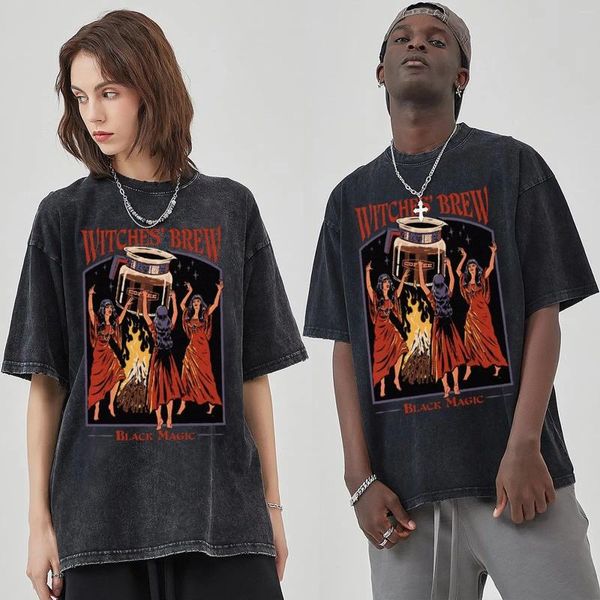 T-shirt da uomo T-shirt vintage stampate Street Retro Manica corta Hip Hop Top T-shirt oversize Uomo Abbigliamento ampio