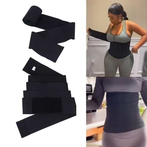 Taille Bauch Shaper Frauen Bandage Wrap Trimmer Gürtel Trainer Shaperwear Kontrolle Abnehmen Fettverbrennung 10x300 cm 231024