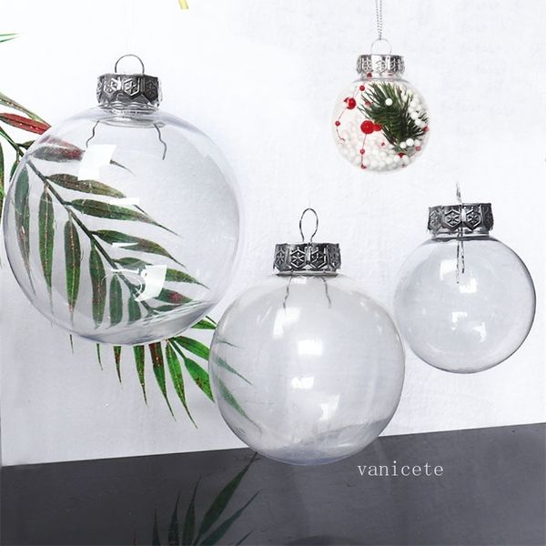 Enfeites de bugigangas de casamento, bolas de natal, decoração, bolas de natal, bolas transparentes, enfeites de natal lt595