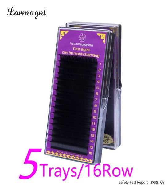 Tüm Boyut 5 Tepsiler Curl J B Cnatural Bireysel Mink Kirpik Uzatma, Yapay Yanlış Kirpikler.Eye Lashes7335412