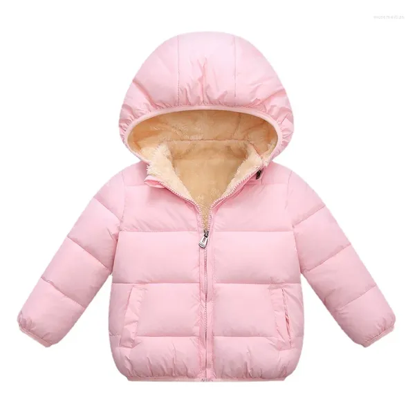 Casaco para baixo 18m-6y russo crianças outerwear roupas de inverno meninos meninas algodão-acolchoado parka casacos engrossar jaquetas quentes