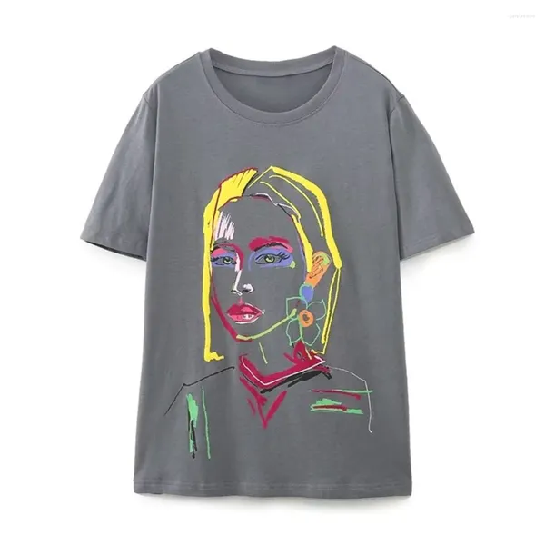 Женские футболки Maxdutti 2023, женские летние модные футболки с принтом в стиле ретро для девочек «Аватар», женские