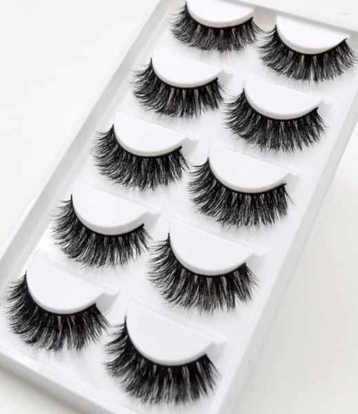 Yanlış Kirpikler Viso 5Pairsbox Kürk Dost Stilleri Mink Lashes Crisscross Ticatamphigh Hacmi K016461854