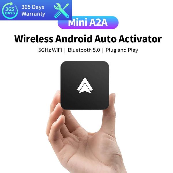 Yeni Araba Android Otomatik Kablosuz Adaptör Akıllı AI Kutu Fişi ve Oynat Bluetooth WiFi Kablolu Android Otomatik Otomobiller için Universal Connect
