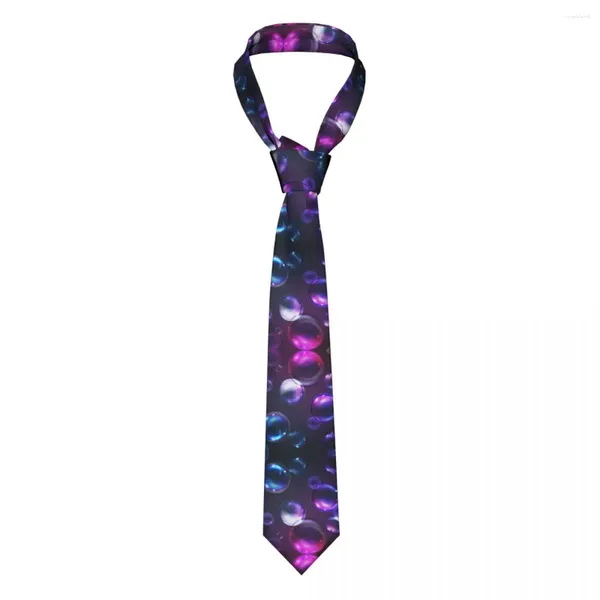 Papite da uomo cravatta classica bolle astratte cravatte cravatte strette collare acceso accessori casual accessori regalo