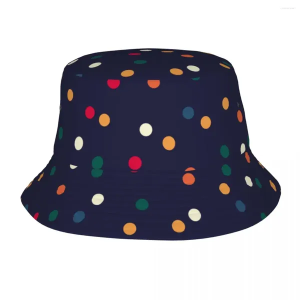 Berretti Cappelli Bob a pois per donna Cappello estivo da campo Berretto da pescatore da pesca sportivo pieghevole casual