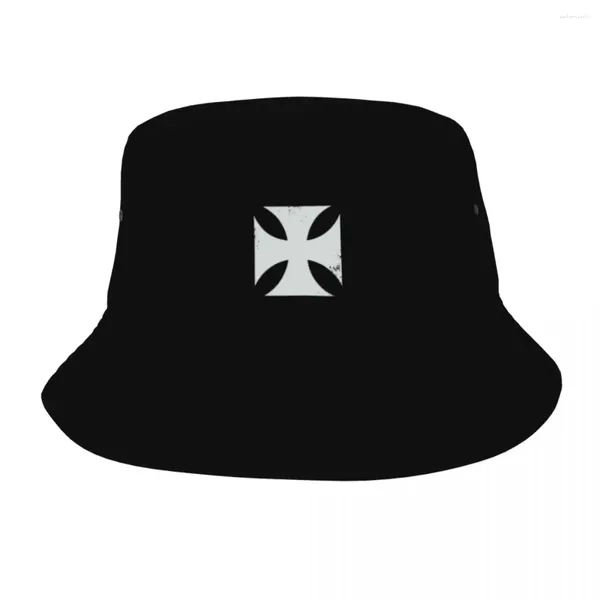 Berretti Cappelli da spiaggia Biker Cross Iron Merch Cappello da pescatore Harajuku Unisex Sole Moto Panama Cappellini da pescatore All'aperto