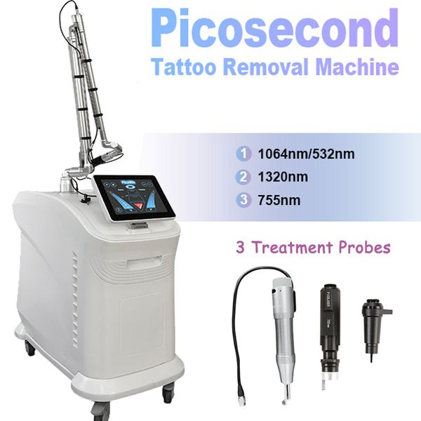 Picosecond Pico Laser Sopracciglio Lavaggio Pigmento Rimozione tatuaggio Q-Switch ND YAG Laser Ringiovanimento della pelle Sbiancamento Macchina SPA Certificazione CE