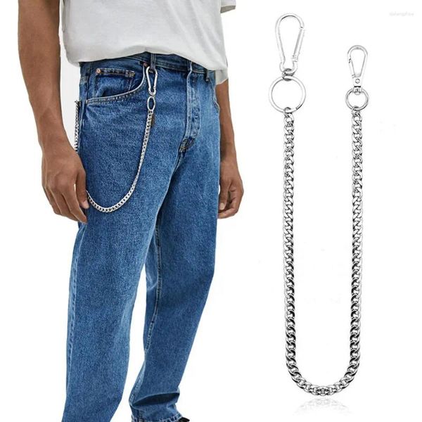 Cinture HipHop Hipster Punk Street Metal Catene lunghe Portafoglio portachiavi Cintura per pantaloni