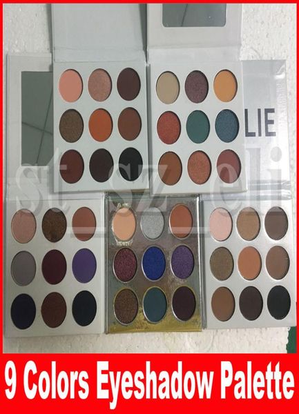 Herbstkollektion Lidschatten Lidschatten Pressed Powder Lidschatten Palette Bronze Burgund Urlaub Lila Blau Honig Augen Make-up 9 Colo1338736