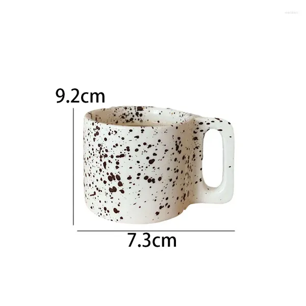 Canecas Criatividade Splash Tinta Caneca Nórdica Moderna Vintage Portátil Cerâmica Copo de Café Mesa Copos de Água Decoração de Casa Presente