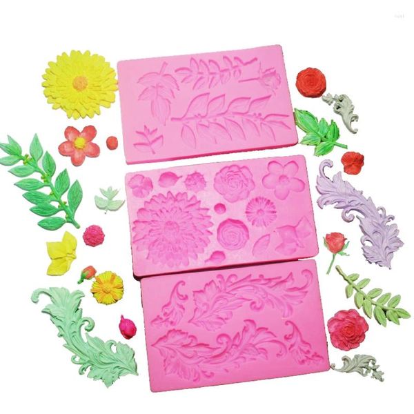 Stampi da forno Stampo in silicone con farfalla di peonia per fondente per decorare torte Accessori da cucina con fiori artigianali in zucchero