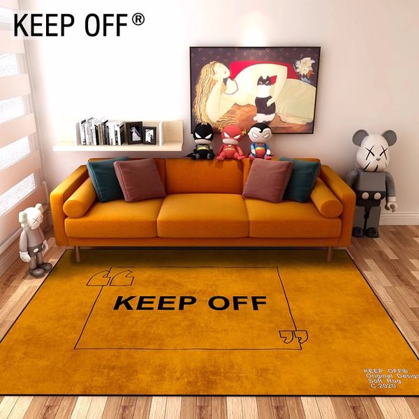 Tappeti Tappeti KEEP Off Grass Stilista Tappeto Soggiorno Camera da letto Scarpe da uomo Parete Tendenza Comodino Materasso Grigio Tappeto moderno Tappetino 80 * 120 cm Supporto per dimensioni personalizzate