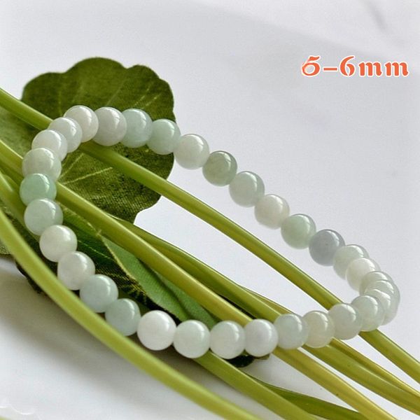 Natürliche grüne Jade Armband 6/8MM Perlen Temperament Schmuck Edelstein Zubehör Geschenke Großhandel Bange