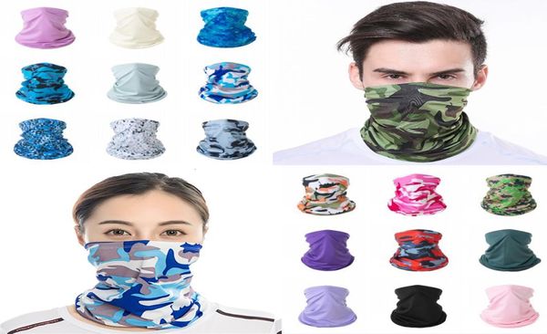 Bandana Eşarp Maskesi Nefes Alabilir Bisiklet Boyun Gaiter Çok Fonksiyonlu Dikişsiz Tüp Meapwear Açık Spor Head Band Rüzgar Geçirmez Yüz Shi9264425