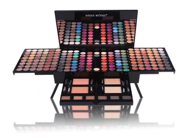 MISS ROSE Kit palette di ombretti per trucco a forma di pianoforte 180 colori Set completo per trucco Matte Shimmer Blush Powder Gift2013021