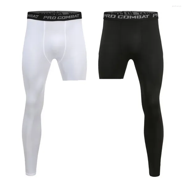 Sportbekleidung für Herren, Kompressionsshorts, 3/4-Shorts, kurze Hose, Basisschicht, Übungshose, Laufhose, Basketball-Training, Sport, Leggings mit einem Bein