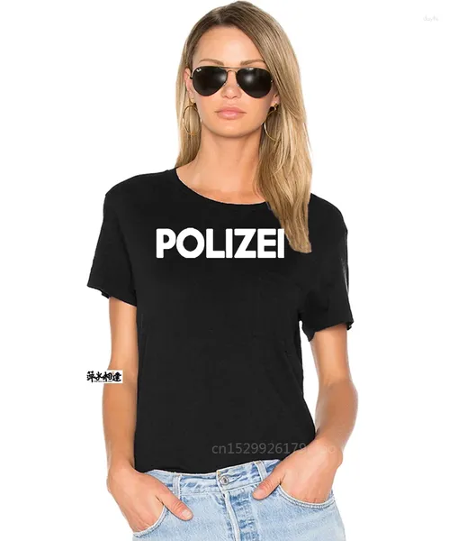 Erkek Tişörtleri Moda Kalın Hoodie Polizei Alman Gömlek Baskı Ön Arka Sweatshirt Hip Hop Ceket Üstleri Harajuku Sokak Giyin